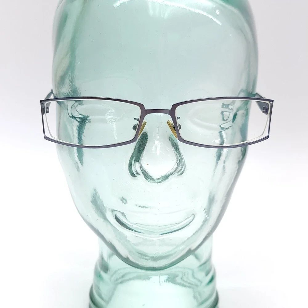 ABBA Eyeglass Frames ONLY AB 8031 C36 52/18/138 Silver Blue